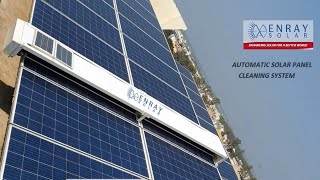 Automatic Solar Panel Cleaning System  Enray Solar [upl. by Ysus]