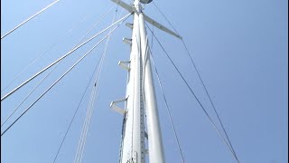 How to Install Mast Steps on a Sailboat  Pam Wall [upl. by Ikeda]