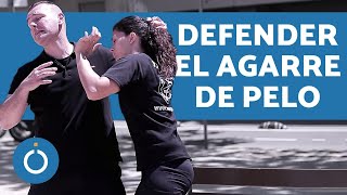 KRAV MAGA para MUJERES  Defensa personal AGARRE PELO [upl. by Noid]