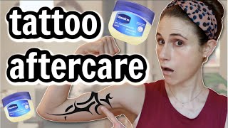 Tattoo aftercare tips from a dermatologist Dr Dray [upl. by Iaoh]