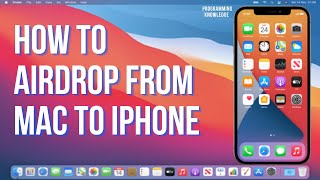 How to Airdrop from Mac to iPhone  How to AirDrop a file from your Mac to iPhone [upl. by Eserahs]