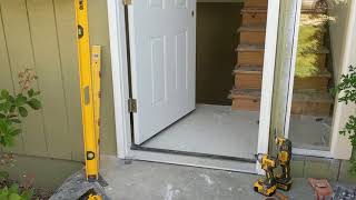 Jeld Wen Front Door Installation  Really crappy products and craftsmanship PART 1 [upl. by Debra594]