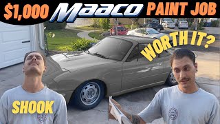 1000 MIATA MAACO PAINT JOB WE GOT SCREWED [upl. by Zingale787]