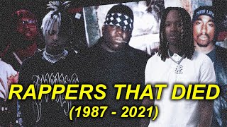 RAPPERS THAT DIED FROM GANG VIOLENCE 1987  2021  HIP HOP DOCUMENTARY [upl. by Aziul]