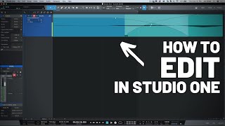 How to Edit Audio in Studio One  PreSonus [upl. by Desta]