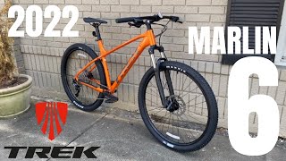 2022 Trek Marlin 6 Mountain Bike  First Look and Feature Overview [upl. by Etteluap]