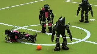 Robot Soccer Goes Big Time [upl. by Nitnert]