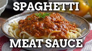 The BEST Spaghetti Meat Sauce Recipe [upl. by Thibaut]