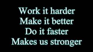 Daft PunkHarder Better Faster Stronger Lyrics [upl. by Akemej]