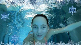 Carla Underwater swimming in a winter resort [upl. by Nahsad123]