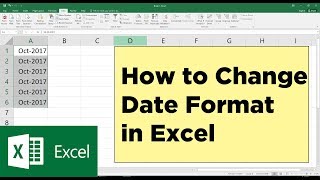 How to Change Date Format in Excel  Custom Date Formatting  Microsoft Excel Tutorial [upl. by Brosine679]