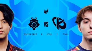 G2 vs KC  2025 LEC Winter Split Playoffs  Split Final [upl. by Fagaly938]