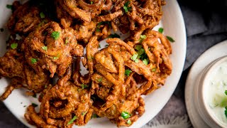 The secret to light and crispy Onion Bhajis [upl. by Ybab]