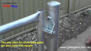 Gate Latch 2 way for round pipe and square [upl. by Esinehc]