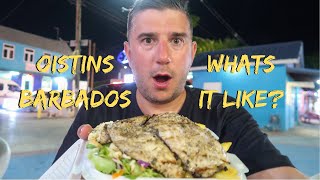 OISTINS Friday night fish fry BARBADOS  whats it like [upl. by Adlen]