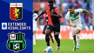 Genoa vs Sassuolo Extended Highlights  Serie A  CBS Sports Golazo [upl. by Yazbak761]