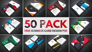 Business Card Design PSD File Free Download [upl. by Clarinda]