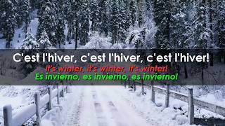 Cest lhiver  Pierre Lalonde  French song with subtitles [upl. by Nirak]