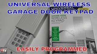 How to Program Chamberlain KLIK2U wireless Universal Keypad [upl. by Luapnhoj]