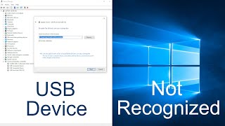 How to Fix USB Device not Recognized [upl. by Esile33]