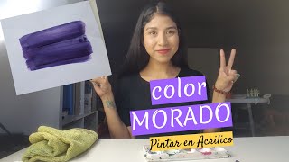 Cómo hacer color MORADO Super facil [upl. by Yrekcaz556]