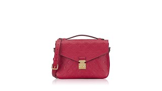 Louis Vuitton Empreinte Pochette Metis Scarlet [upl. by Lydie]