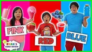 Eating Only ONE Color of Food for 24 Hours  Rainbow Food Challenge [upl. by Anelam]