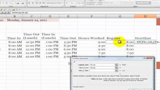 How to Calculate Overtime Hours on a Time Card in Excel [upl. by Yv702]