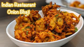 Onion Bhajis London Restaurant Style  Classic British Indian Onion Bhajis Turn on captions [upl. by Carew620]