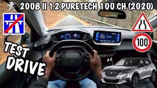 Peugeot 2008 II 12 PURETECH 100 CH 2020  Test Drive POV [upl. by Aggy324]