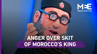 Anger in Morocco over comedy skit on Algerian TV depicting King Mohammed VI [upl. by Ashlie]