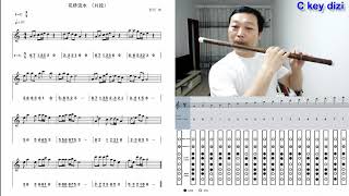 C key D key dizi flute practice with finger chart and staff notation（documents shared in comment） [upl. by Yarezed702]