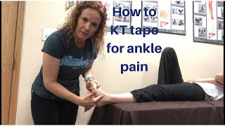 How to KT Tape For Ankle Pain  Dr K amp Dr Wil [upl. by Eyt]