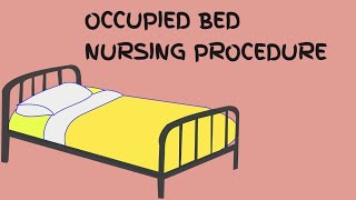 OCCUPIED BED MAKING [upl. by Calandra]