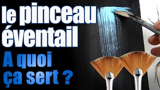 A quoi sert le pinceau éventail   fan brush [upl. by Eissed52]