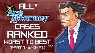 Ace Attorney Cases RANKED Worst To Best Part 1 4021  The Bottom Half [upl. by Breed260]