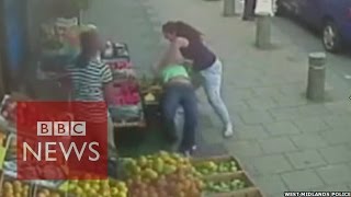 Road rage attack CCTV in Birmingham UK released  BBC News [upl. by Morette]