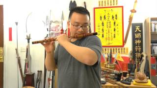 Dizi Chinese Flute Lesson  Playing Lower Notes with Beautiful Music [upl. by Kcirdlek]