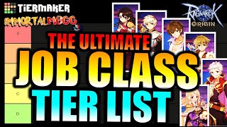 THE ULTIMATE CLASS TIER LIST  RAGNAROK ORIGIN [upl. by Akirat]