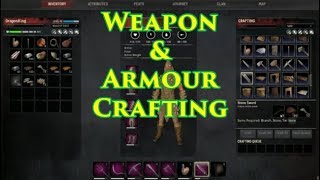 Conan Exiles  Beginners Guide  Weapon amp Armour Crafting [upl. by Sirc]