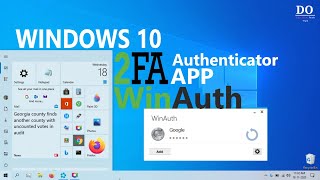 How to use Two Factor Authentication In Windows 10  WinAuth [upl. by Adur]