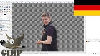 Tutorial Person ausschneiden und einfügen in Gimp [upl. by Casey]