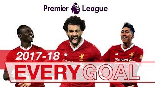 Salah Mane amp Firmino  Every Premier League Goal 201718 [upl. by Neeka]