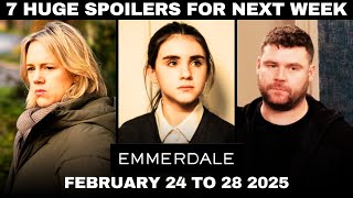 7 Emmerdale Spoilers for Next Week  February 24 to 28  2025 [upl. by Batish]