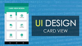 CardView UI Design Android Studio  Using Grid Layout [upl. by Hoagland302]