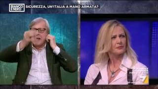 Sgarbi vs Costamagna su ristoratore di Lodi Ha fatto poco a ucciderne uno solo [upl. by Idelson]