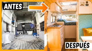 👉 Mira el cambio radical de esta furgoneta camper de 35 años💥 VAN CONVERSION 🔥Camperización COMPLETA [upl. by Hecker]