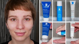 La Roche Posay Effaclar AntiBlemish Routine For Oily Skin  Full Demonstration on Face [upl. by Diarmuid]