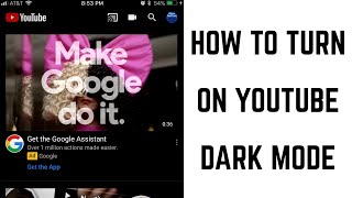 How to Turn On YouTube Dark Mode [upl. by Latreece553]