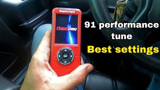 Superchips Flashpaq F5 Best Settings 2014 Silverado 53 [upl. by Ettelorahc346]